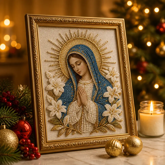 Virgin Mary Praying Pearl Art Kit