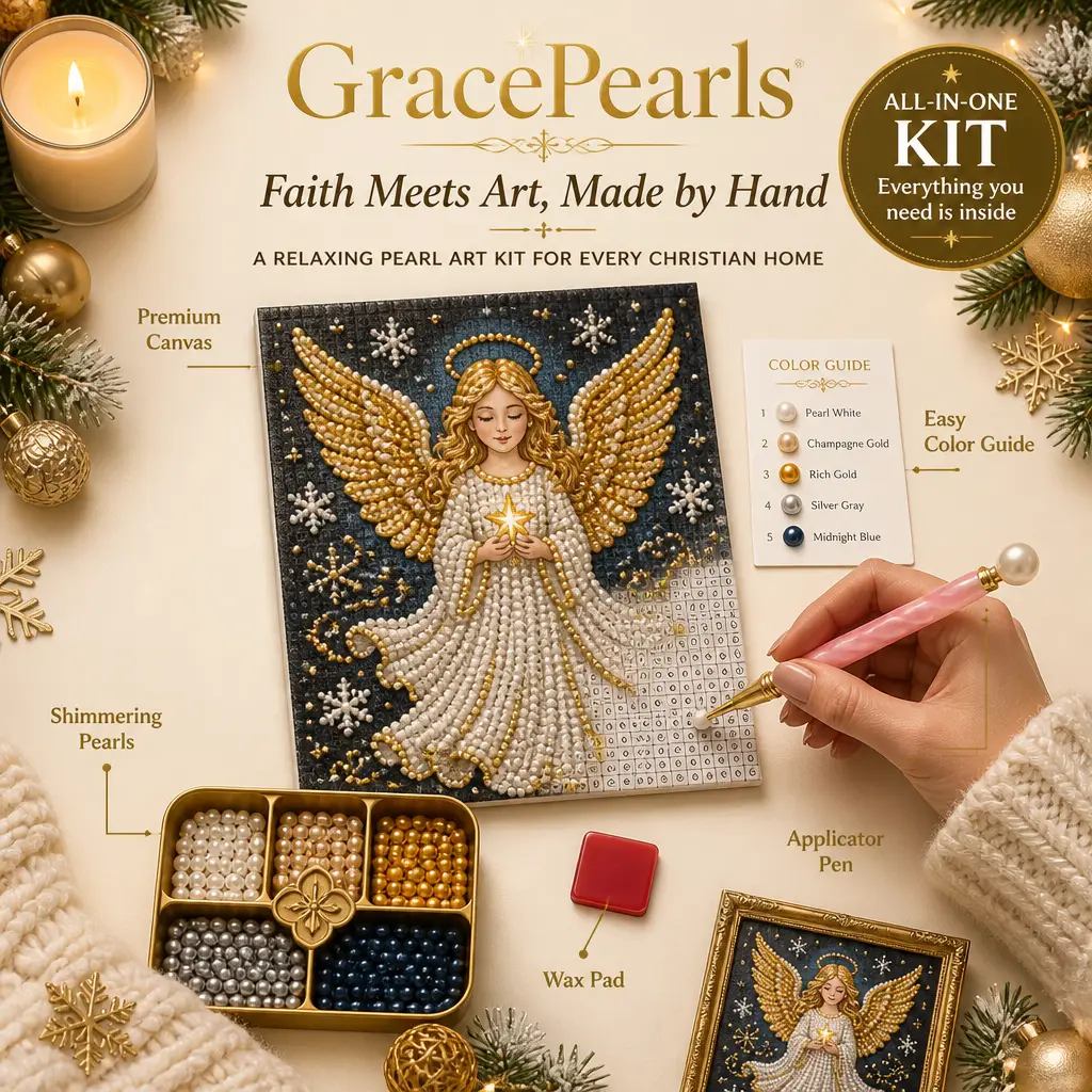 Christmas Angel Pearl Art Kit